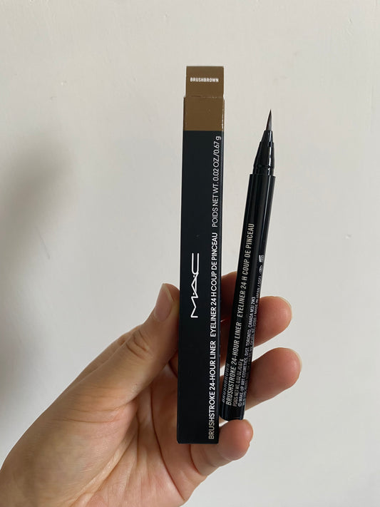 Mac Brushstroke 24-hour Liner #brushbrown 超精細眼線液