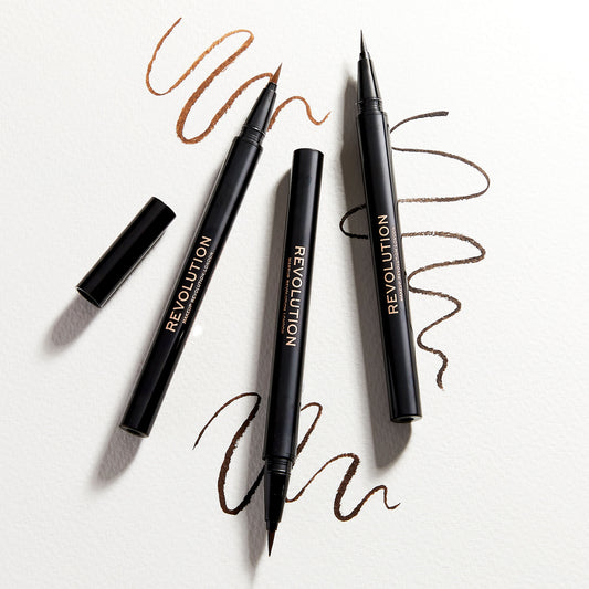 Makeup Revolution Strobe Brow Pen #medium brown