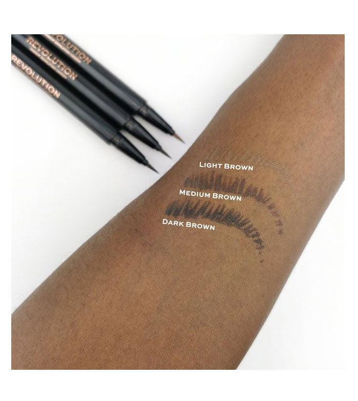 Makeup Revolution Strobe Brow Pen #medium brown