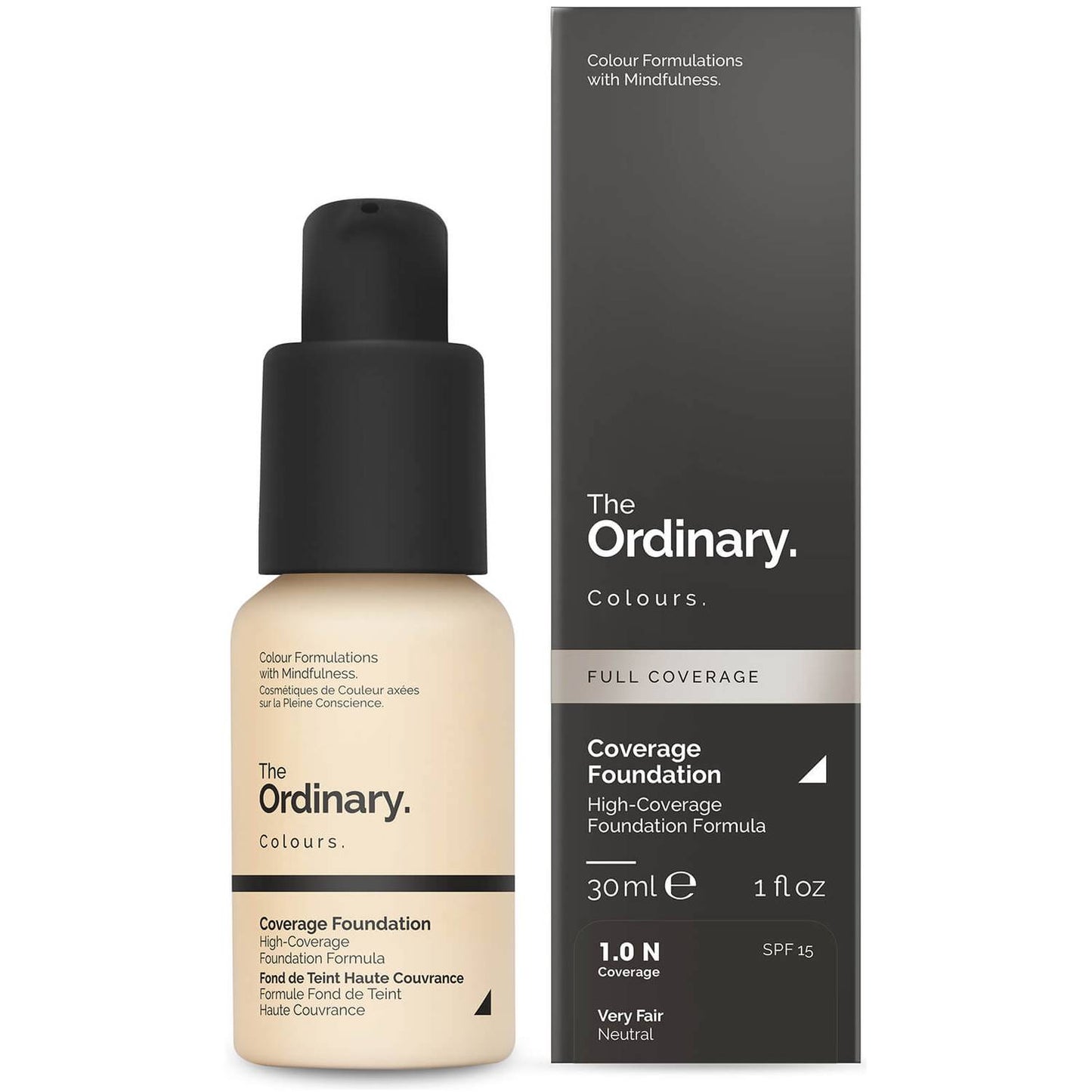The Ordinary Coverage Foundation with SPF 15 by The Ordinary Colours 30ml #1.0N