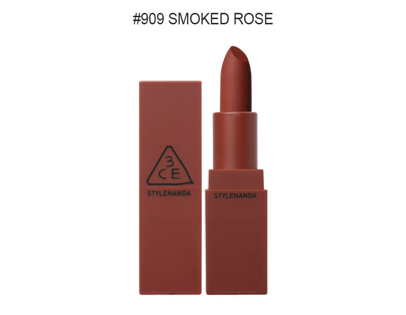 3CE Mood Recipe Matte Lip Color #909 Smoked Rose 3 CONCEPT EYES 霧面口紅磚紅色