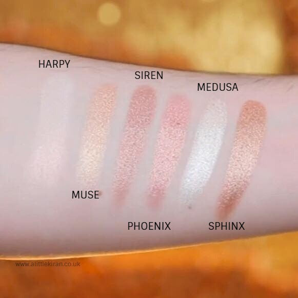 Lunar beauty greek goddess highlighter palette