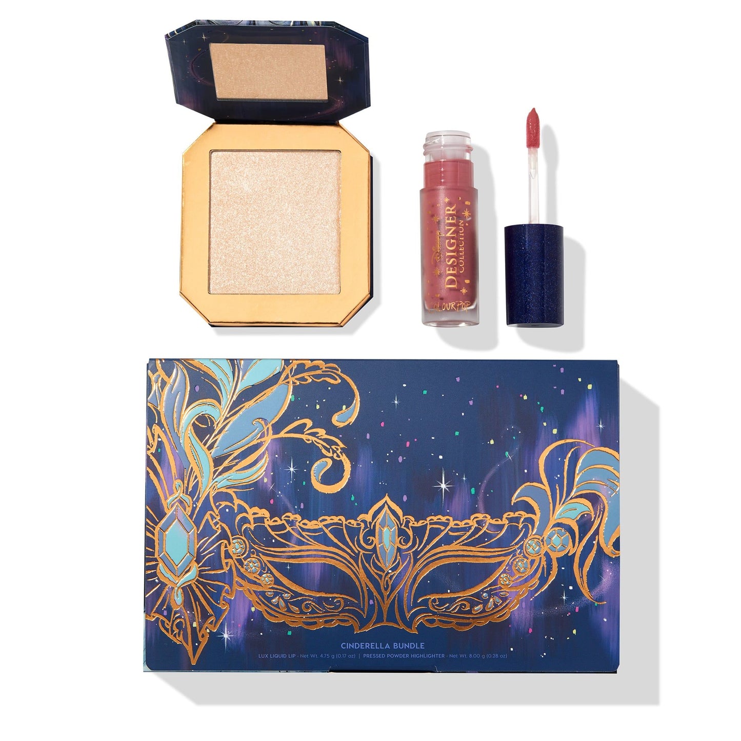 Colourpop Cinderella Bundle Lux Liquid Lip color and pressed highlighter