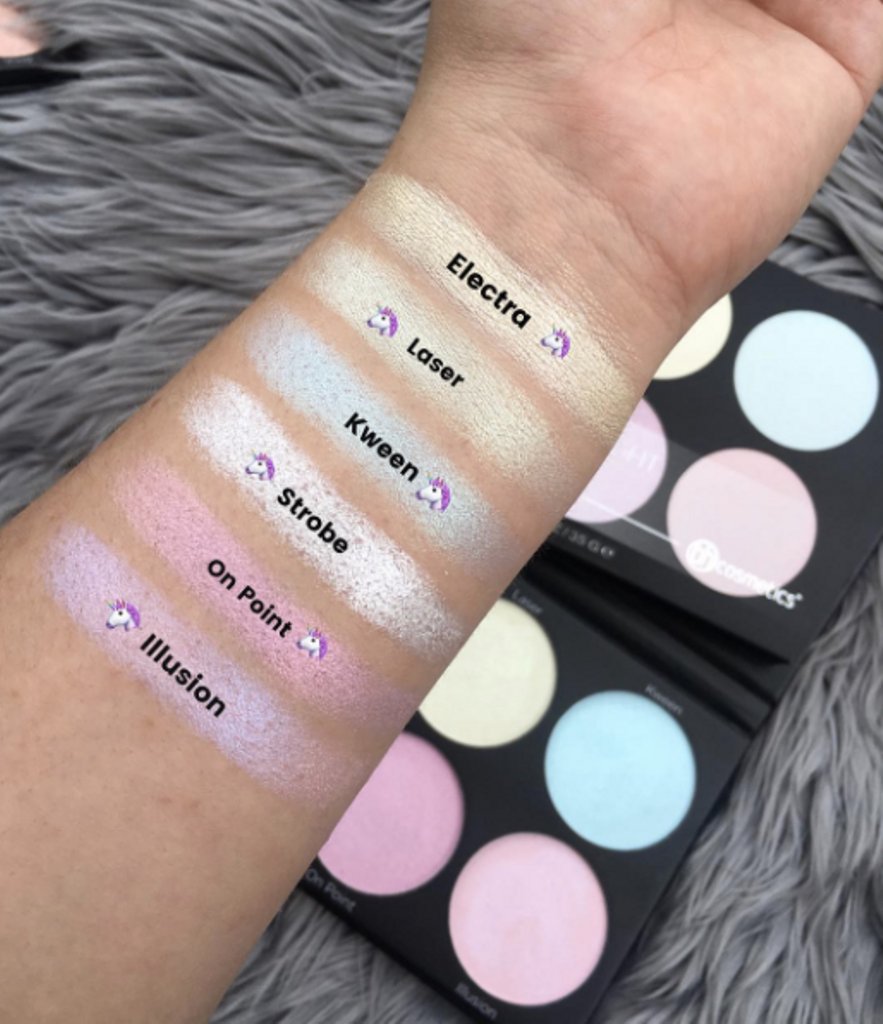 BH cosmetics Blacklight Highlight - 6 Color Palette 43g