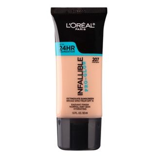 L'Oreal Paris Infallible Pro-Glow Foundation Normal/Dry Skin with SPF 15 - 1 fl oz #207 Sand Beige