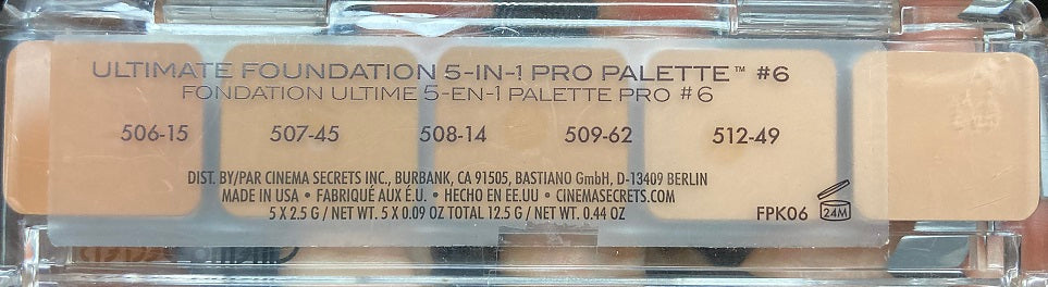 Cinema Secrets Ultimate Foundation 5-in-1 Pro Palette