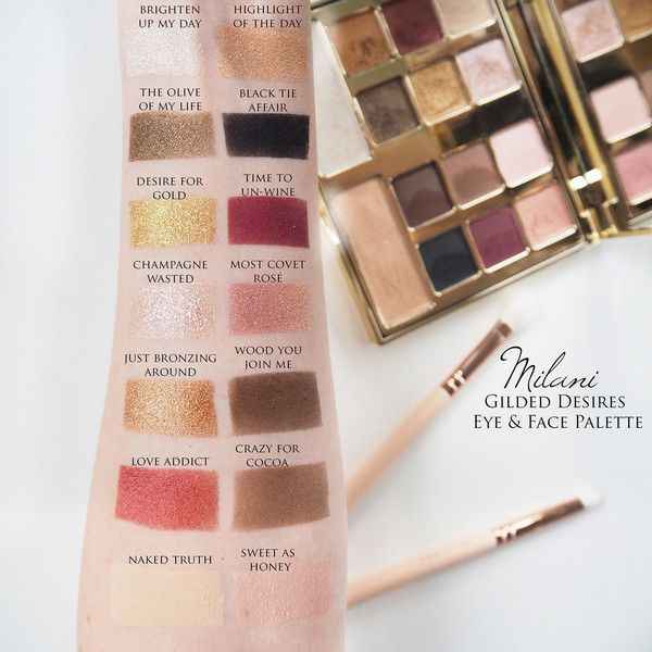 Milani gilded desires eyeshadow and highlight palette