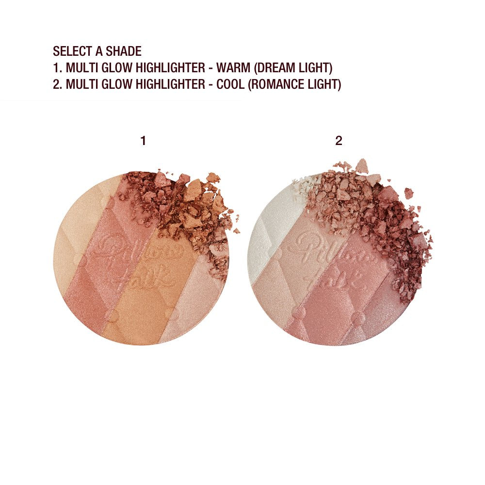 Charlotte Tilbury Pillow Talk Multi-Glow Face & Eye Highlighter Palette #Romance light