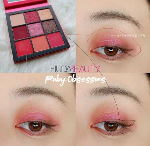 Huda Beauty ruby eyeshadow palette