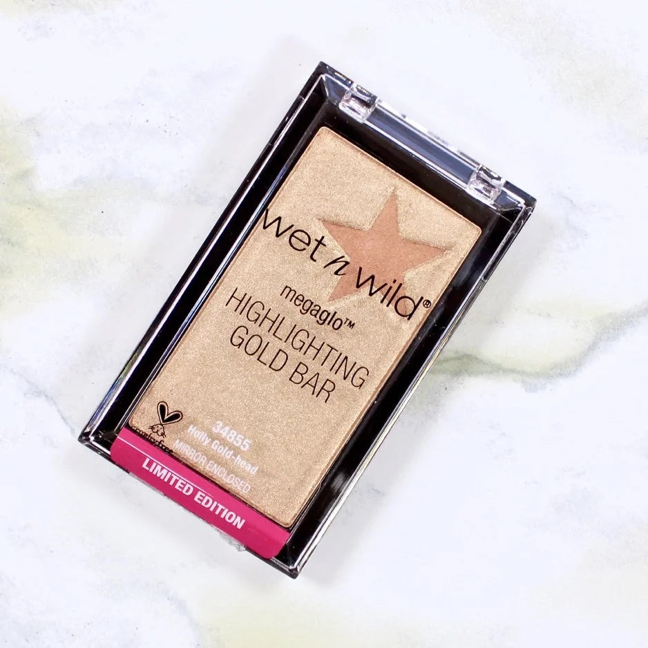 Wet n wild gold bar highlighter #holly gold-head