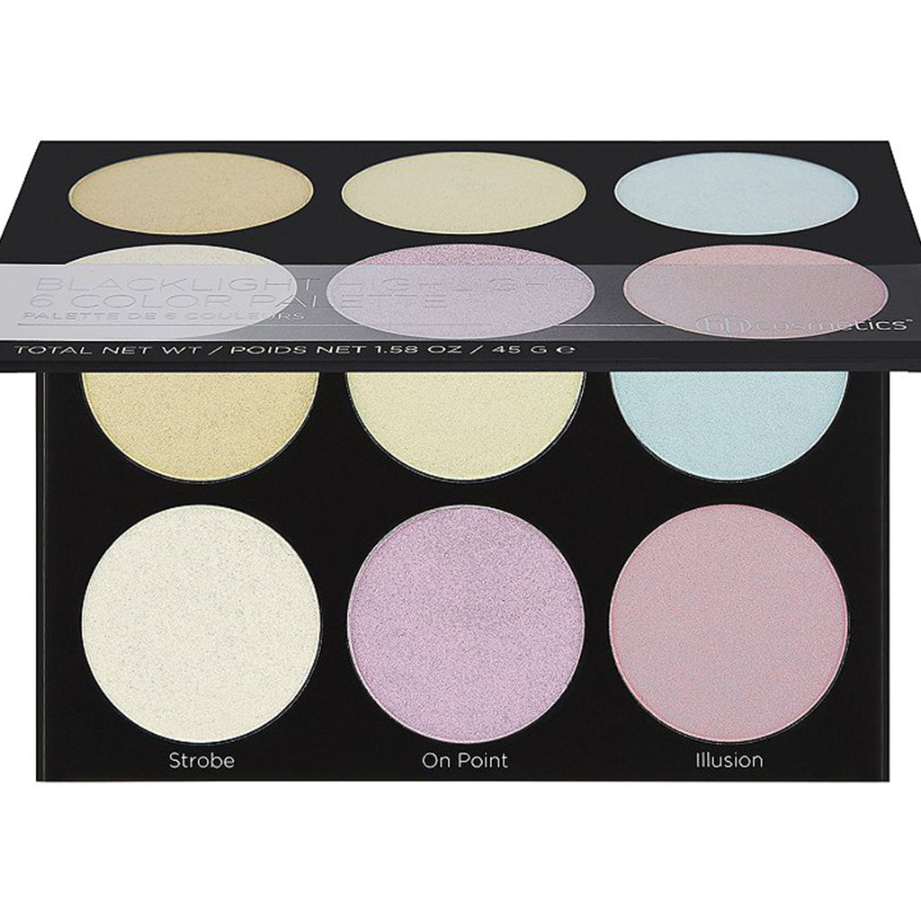 BH cosmetics Blacklight Highlight - 6 Color Palette 43g