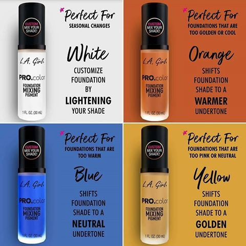 LA Girl foundation mixing pigment white