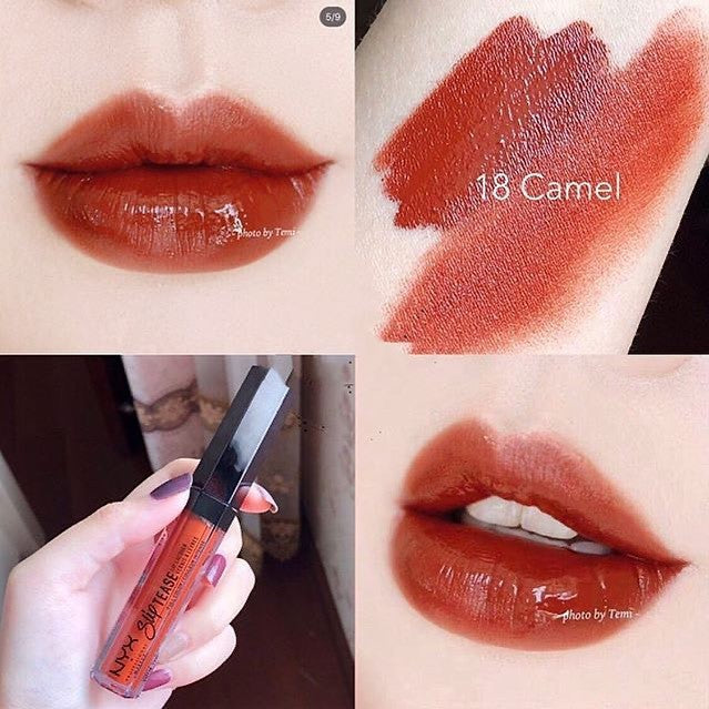 NYX Professional Makeup Slip Tease Full Color Lip Lacquer #Camel