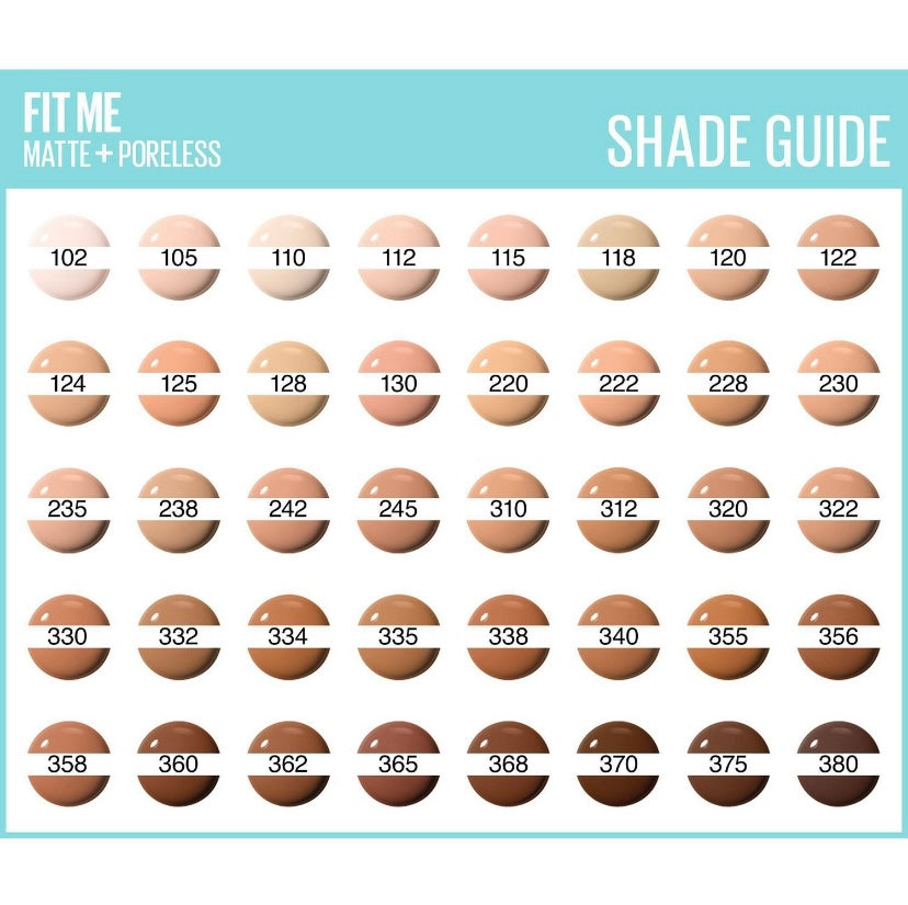 Maybelline fit me matte foundation 30ml
