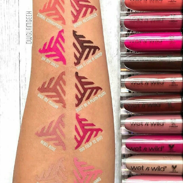 Wet n Wild Megalast Liquid Catsuit Matte Lipstick #rebel rose