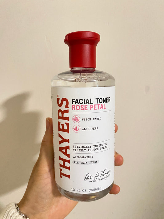 Thayers Witch Hazel Toner, Rose Petal, Alcohol Free, 355ml