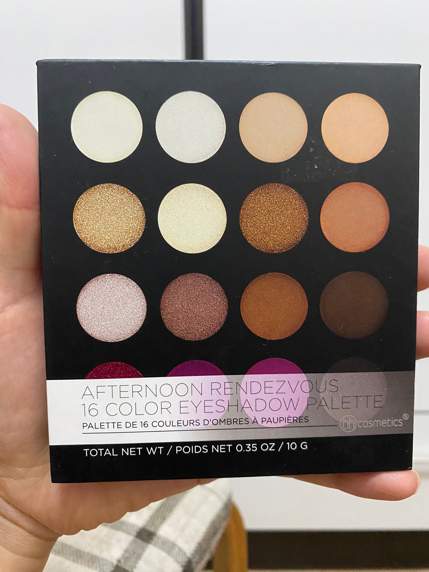 BH cosmetics afternoon rendezvous 16 color eyeshadow palette 10g