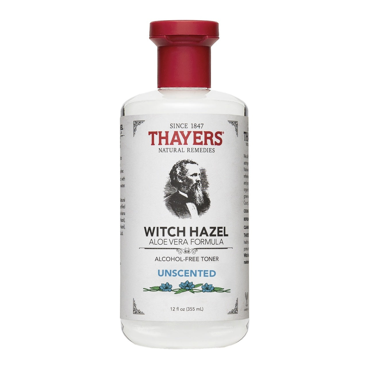 Thayers Witch Hazel Toner, Unscented, Aloe Vera Formula, 12 fl oz