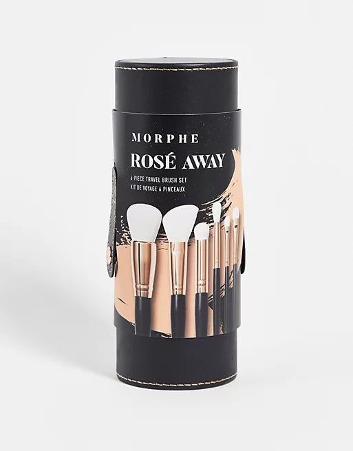 Morphe Rose Away 6-Piece Travel Brush set