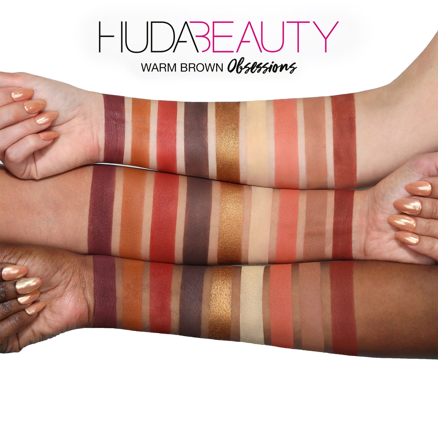 Huda Beauty warm brown obsessions eyeshadow palette